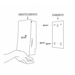 SABONETEIRA INOX E DISPENSER DE ÁLCOOL GEL SLIM NOBLE